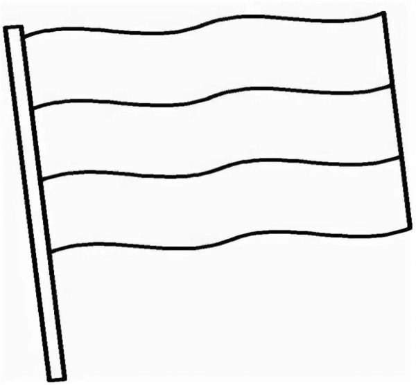 Российский флаг раскраска