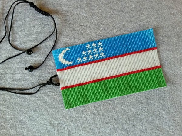 Вышивка флаг Узбекистан