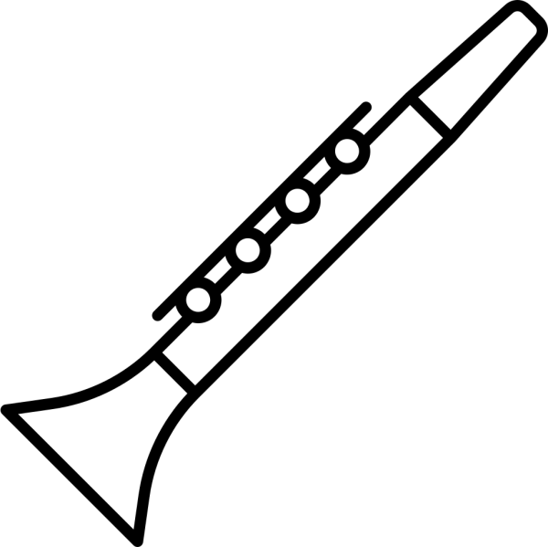 Флейта раскраска для детей