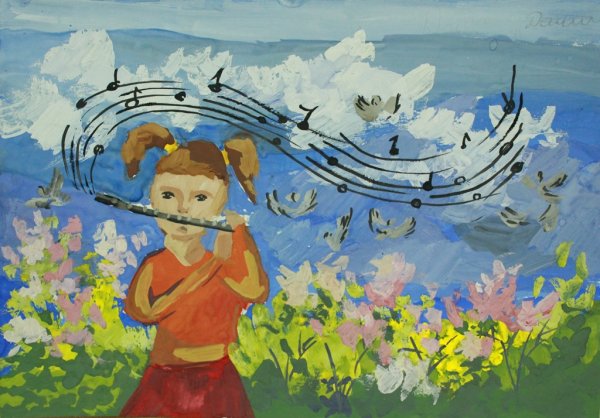 Флейта на природе