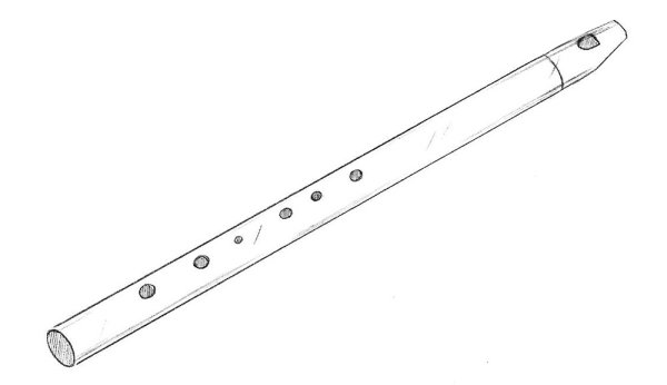 Флейта раскраска