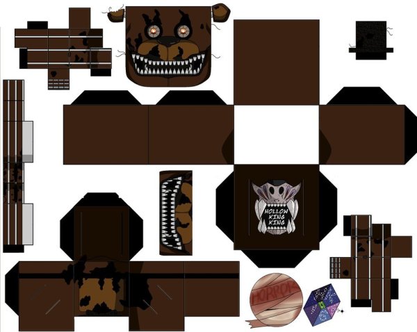 Бумажные игрушки ФНАФ Фредди