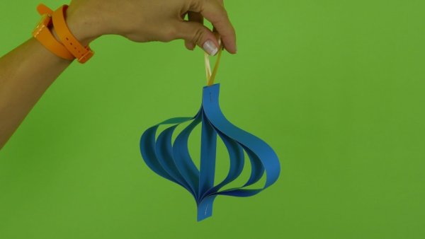 Аппликация фонарик из бумаги