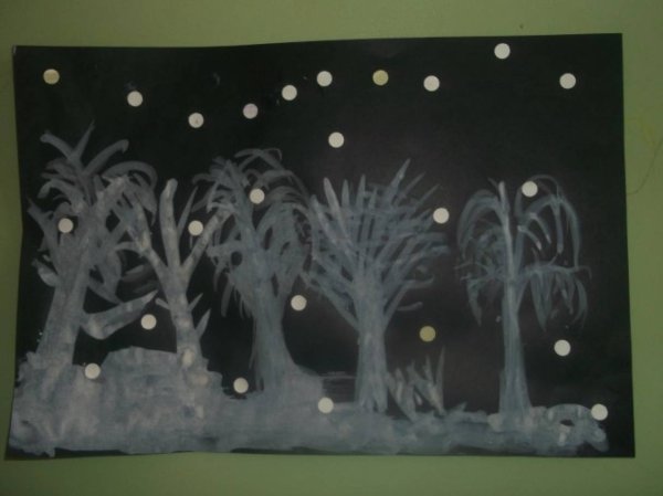 Аппликация фонтан средняя группа