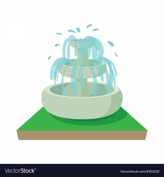 Фонтан для детей на прозрачном фоне