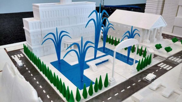 Город будущего макет