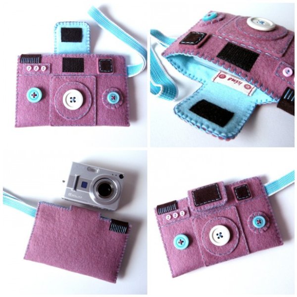 Чехол для фотоаппарата из фетра