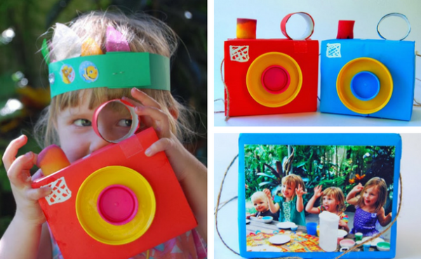 Фотоаппарат из картона для детей