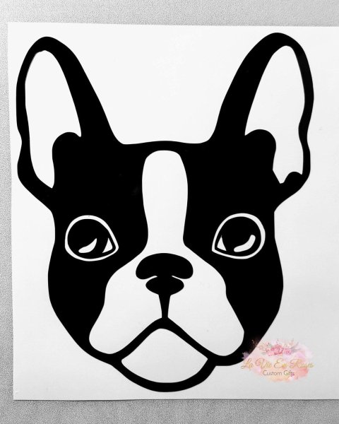 Трафарет французского бульдога