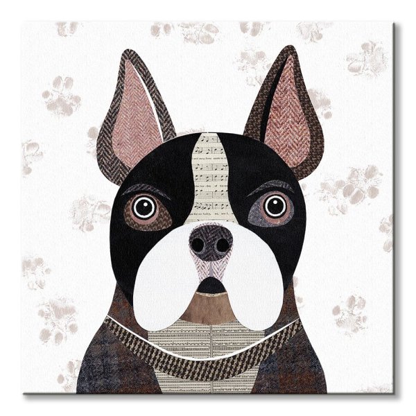 Аппликация французский бульдог