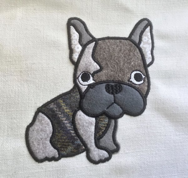 Брошь французский бульдог