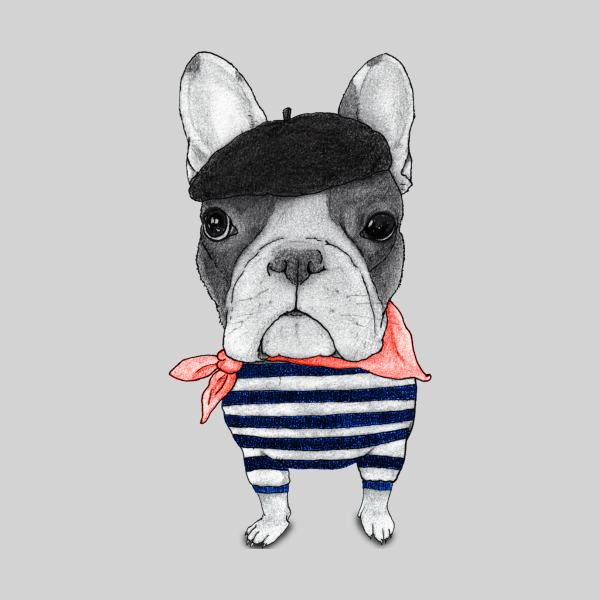 Мультяшные французские бульдоги