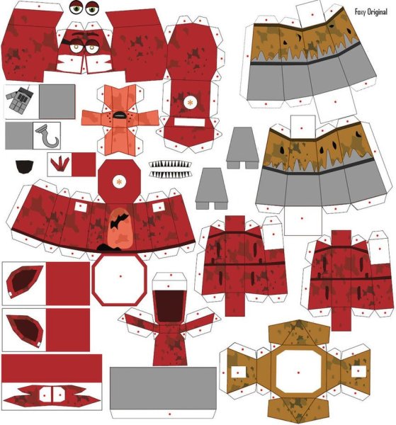 Бумажные фигурки ФНАФ Фредди