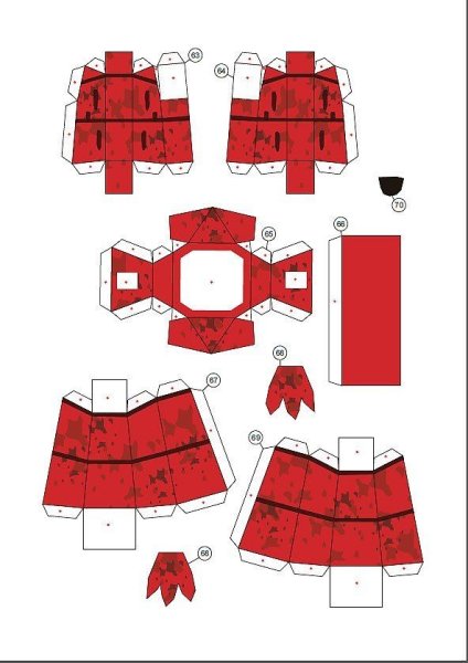 Бумажная модель Фокси