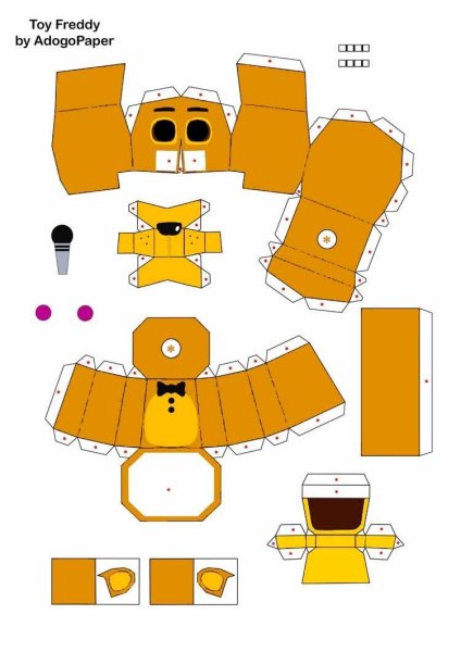 Паперкрафт Голден Фредди