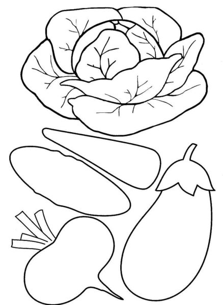 Трафарет "овощи"