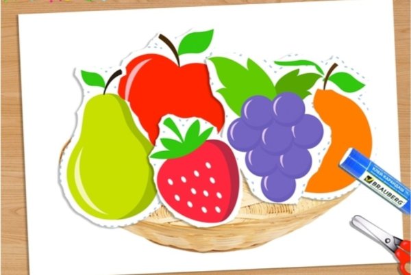 Аппликация фрукты