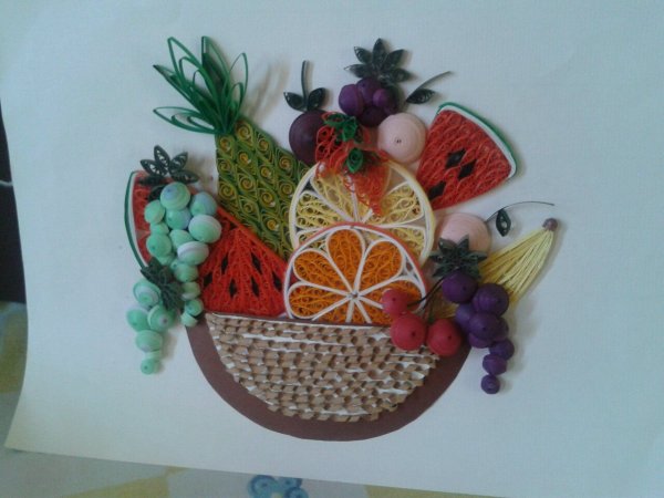 Квиллинг фрукты и ягоды