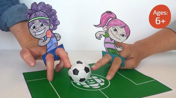 Макет футболистов для детей