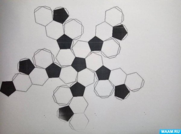 Поделка футбольный мяч из бумаги