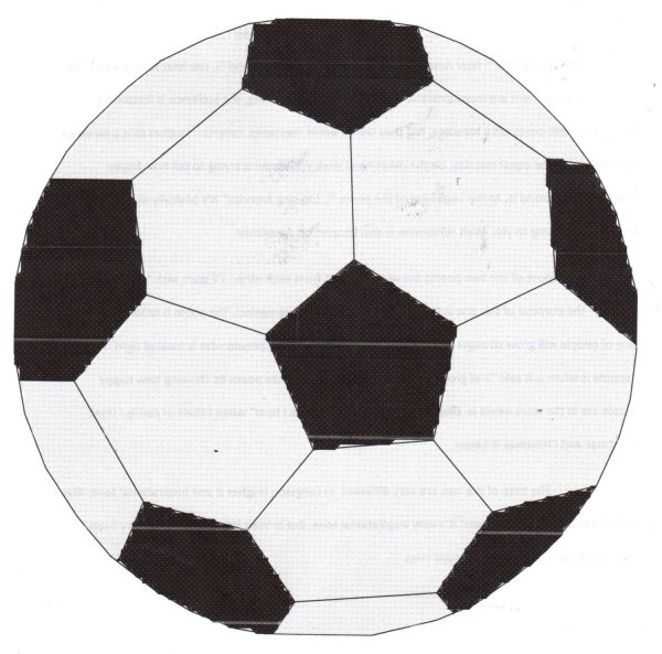 Футбольный мяч плоский