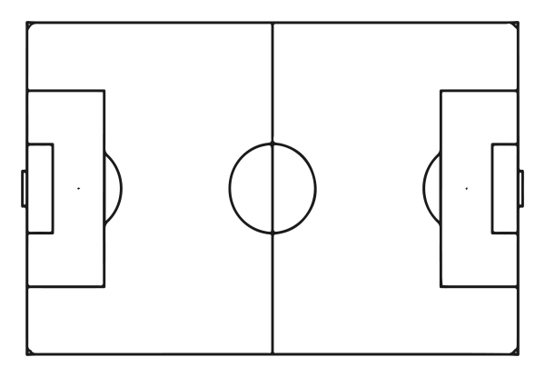 Футбольное поле схема сверху