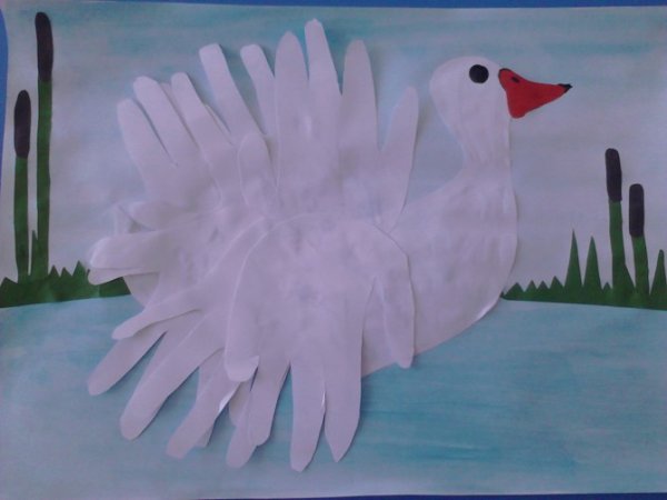 Аппликация Гадкий утенок Андерсена