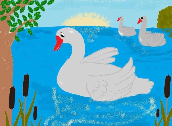 Аппликация Гадкий утенок