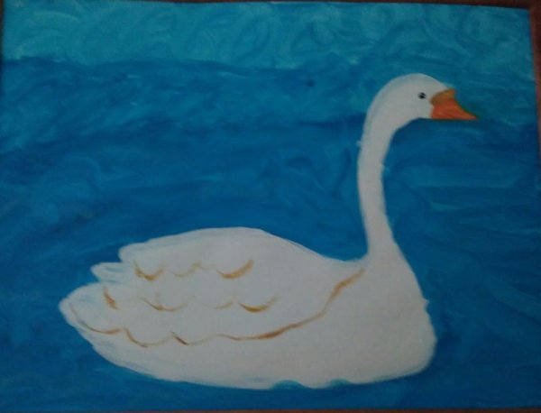 Аппликация Гадкий утенок подготовительная группа
