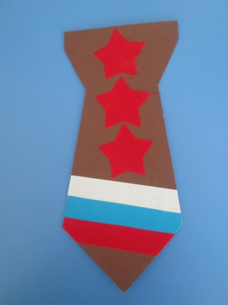 Поделка галстук на 23 февраля