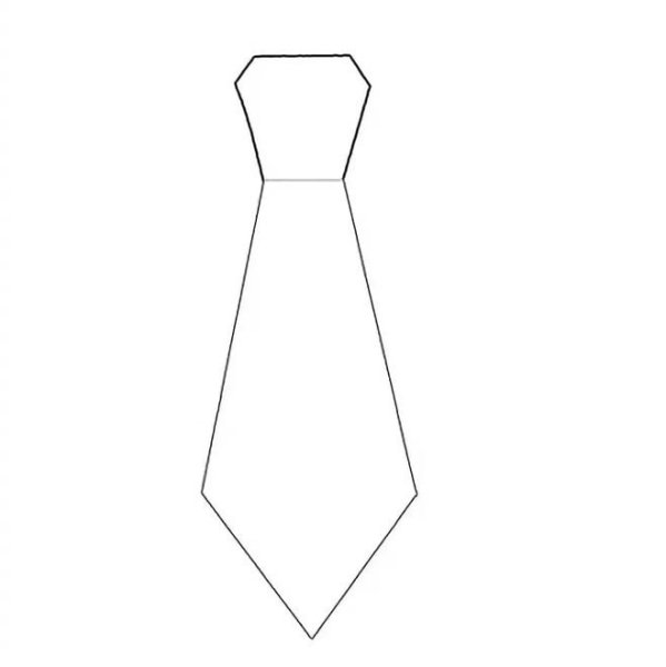 Галстук трафарет