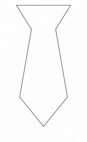 Галстук трафарет