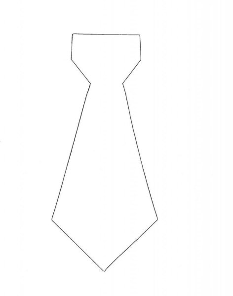 Галстук для раскрашивания