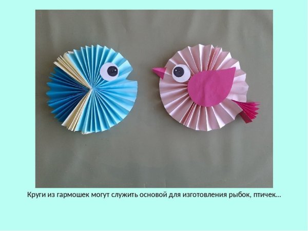 Конструирование из бумаги гармошка