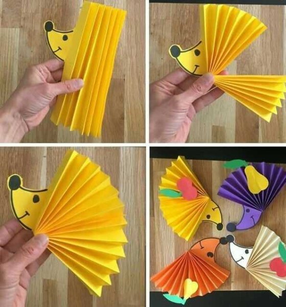 Поделки из гармошки из бумаги