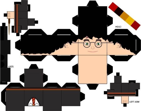 Герои Гарри Поттера паперкрафт