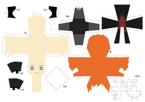 Гарри Поттер паперкрафт Рон