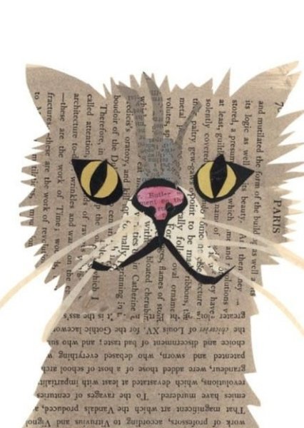 Кошка из газеты
