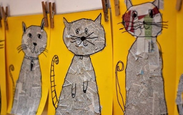 Аппликации с котами