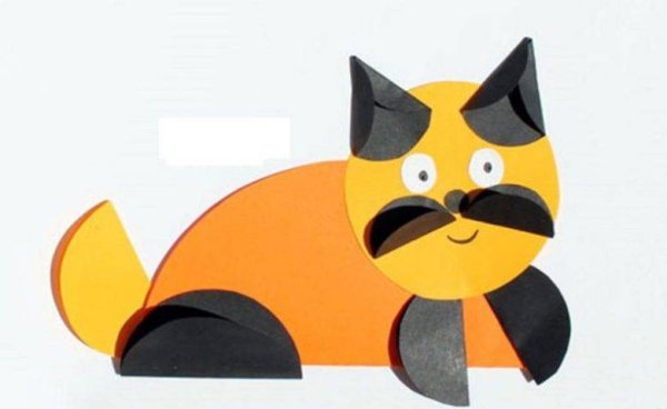 Аппликация из кружочков