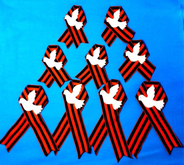 Поделка Георгиевская лента в детском саду