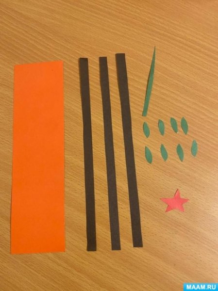 Георгиевская лента для аппликации в детском саду