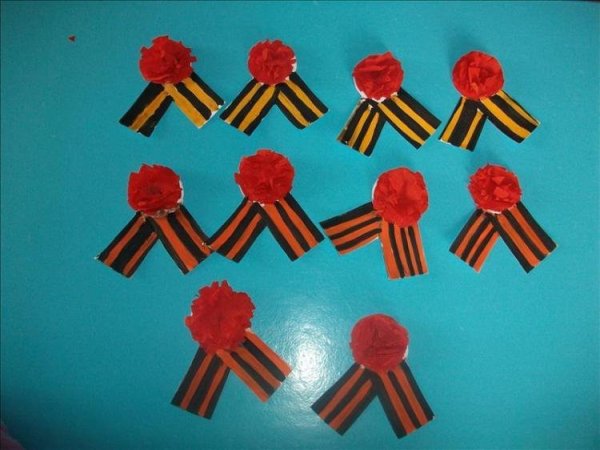 Георгиевская ленточка из бумаги