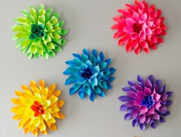 Поделки из бумаги цветы