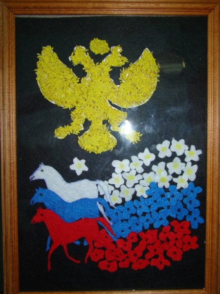 Символы России поделки