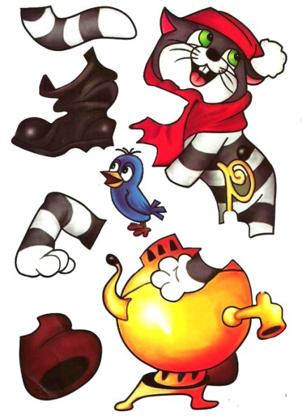 Аппликация для детей из мультфильмов