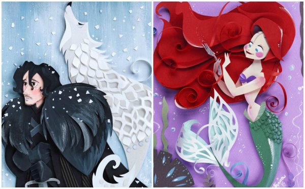 Герои мультфильмов квиллинг