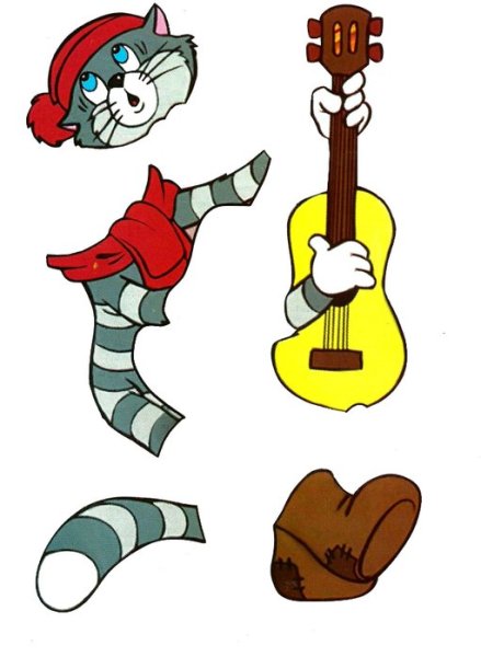 Аппликация кот Матроскин