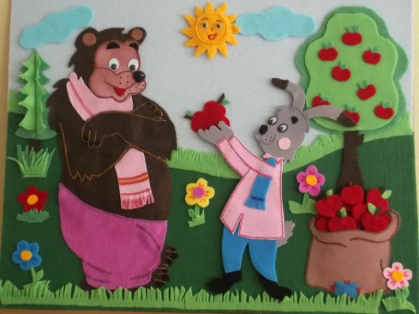 Аппликация из мультфильмов