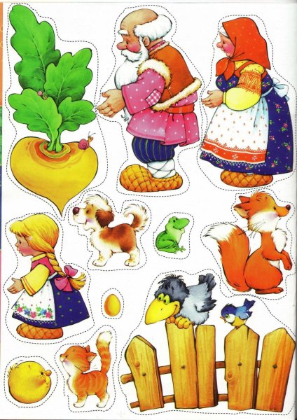 Театр на фланелеграфе Курочка Ряба